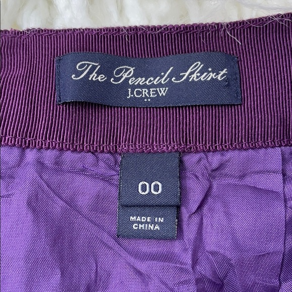 J. Crew Purple Lace Pencil Skirt - Picture 5 of 8